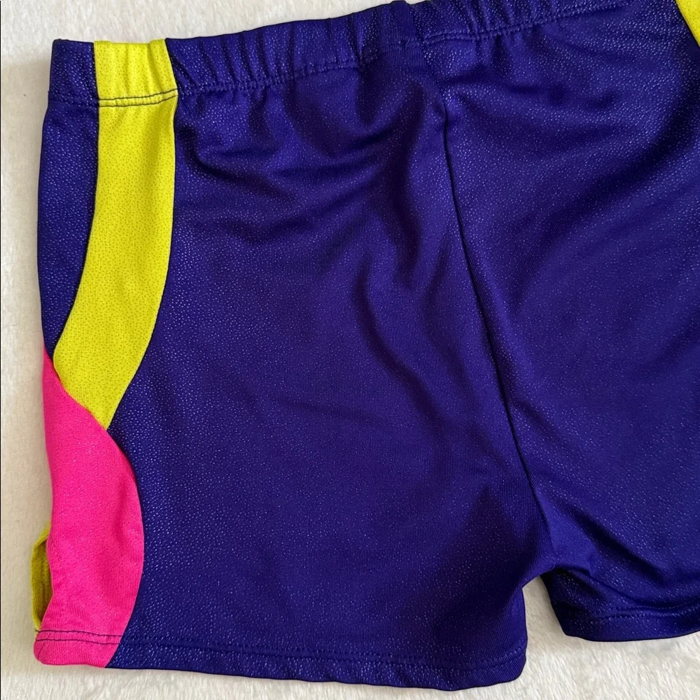 {Danskin} Freestyle | Shimmer Gymnastics Leo Shorts Bright Pink (L 10/12)